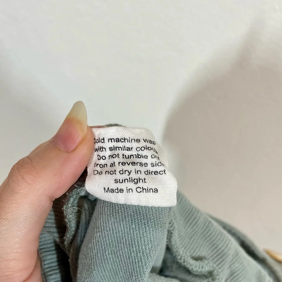 Jamie Kay Mason organic Cotton Playsuit One Piece Jumper in Lake Sea Green - Picture 10 of 10